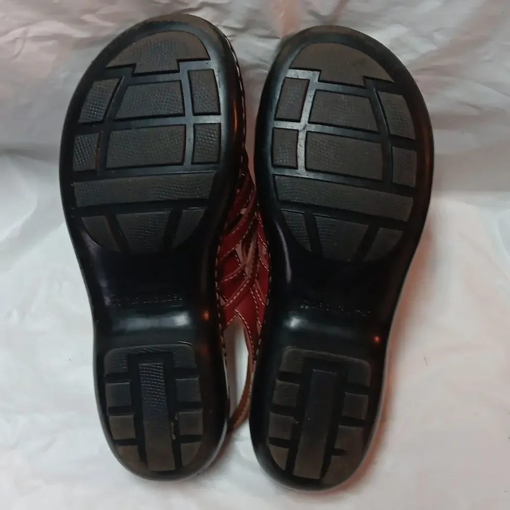Naturalizer Comfort Women's Cinnamon Brown Hook And Loop Sandals Size 8.5M